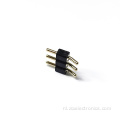 2,54 mm 3p Zwarte Hedelikale mannelijke pin header connectoren